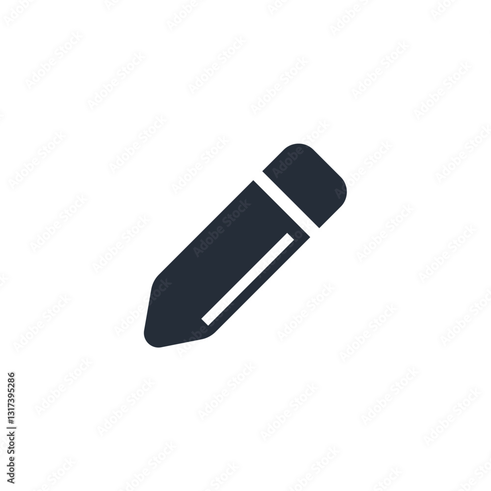 Pencil icon symbol vector sign isolated on white background illustration for graphic and web design Pencil icon symbol vector sign isolated on white background illustration for graphic and web design