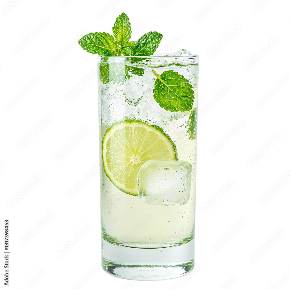 Cool off with a vibrant glass of lemonade garnished with fresh mint and ice cubes capturing the essence of summer in a refreshing composition Cool off with a vibrant glass of lemonade garnished with fresh mint and ice cubes capturing the essence of summer in a refreshing composition