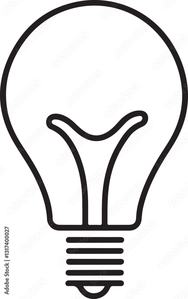 light bulb icon flat and minimal vector art illustration on a white background.
light bulb icon flat and minimal vector art illustration on a white background.