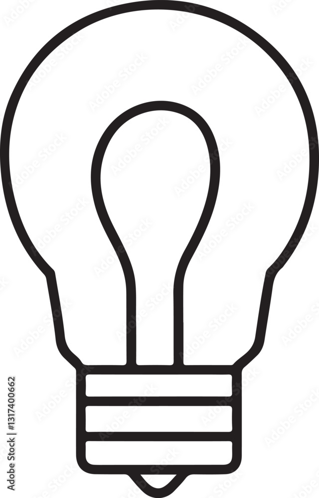 light bulb icon flat and minimal vector art illustration on a white background.
light bulb icon flat and minimal vector art illustration on a white background.