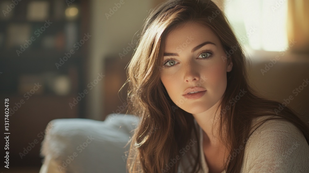 Woman with thoughtful expression (1) Woman with thoughtful expression (1)