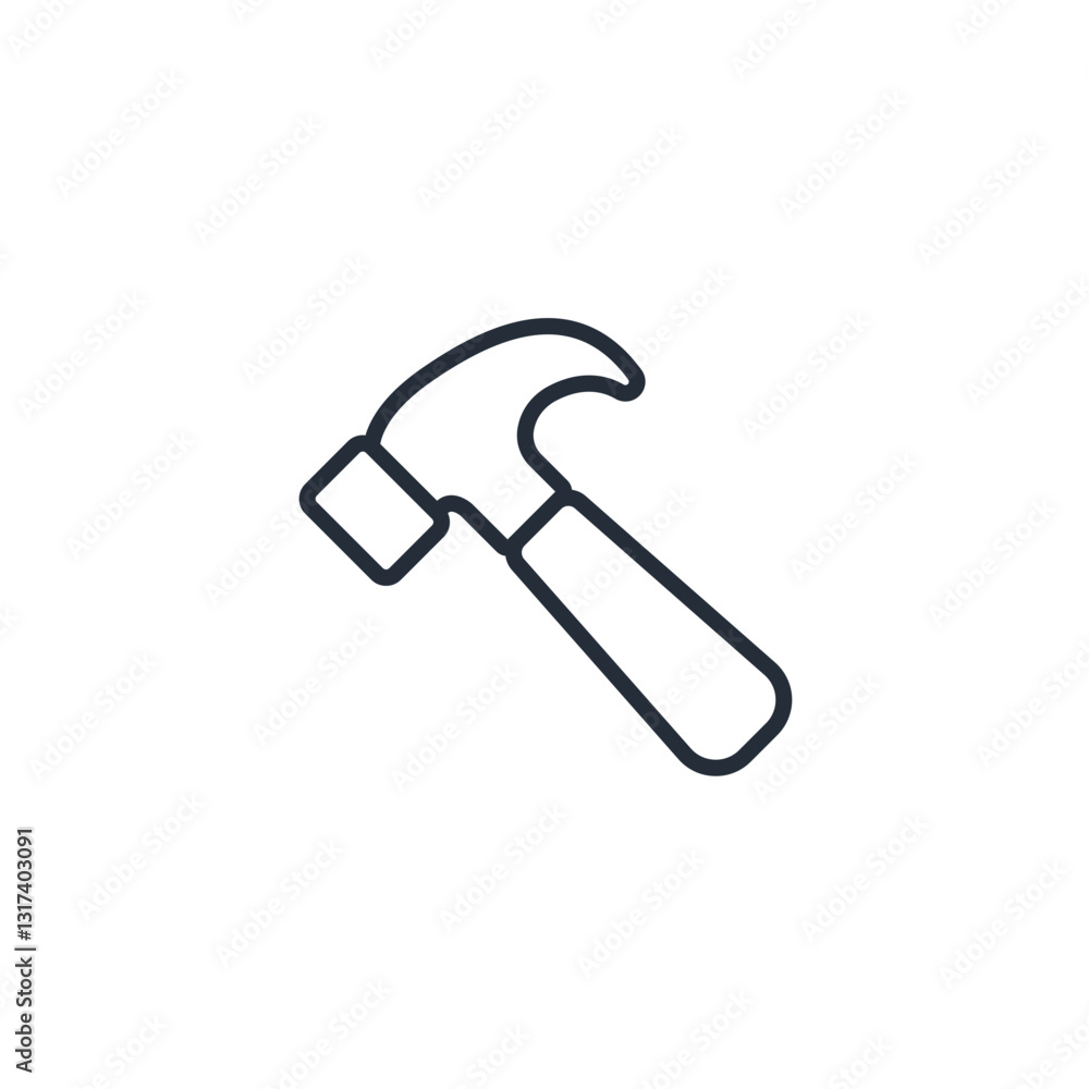 Hammer icon symbol vector sign isolated on white background illustration for graphic and web design Hammer icon symbol vector sign isolated on white background illustration for graphic and web design