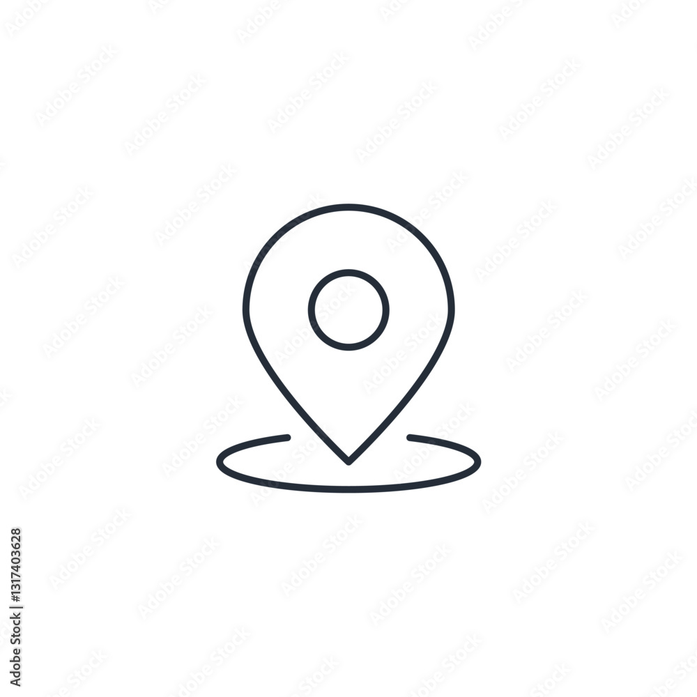 Location Map Pin icon symbol vector sign isolated on white background illustration for graphic and web design Location Map Pin icon symbol vector sign isolated on white background illustration for graphic and web design