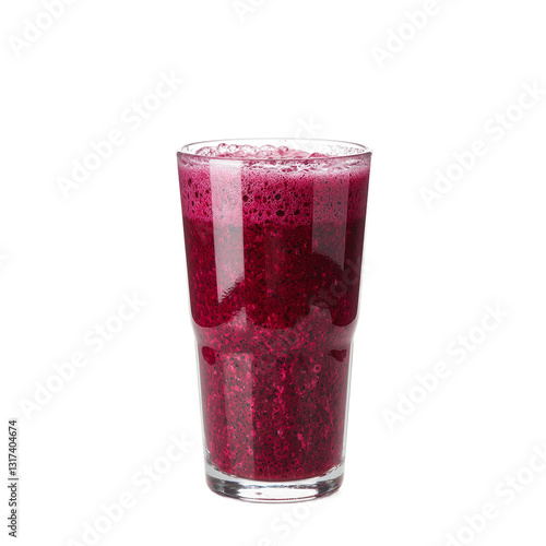Wallpaper Mural Freshly squeezed beetroot juice in a clear glass showcasing its rich magenta color and implying a healthy detoxifying aura Torontodigital.ca