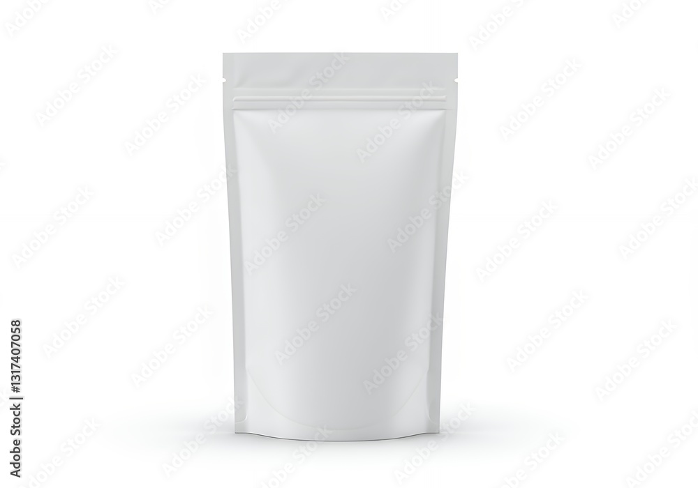 White Stand-Up Food Pouch White Stand-Up Food Pouch