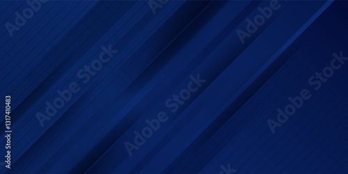 Premium background design with diagonal dark blue line pattern. Vector horizontal template for digital lux business banner modern