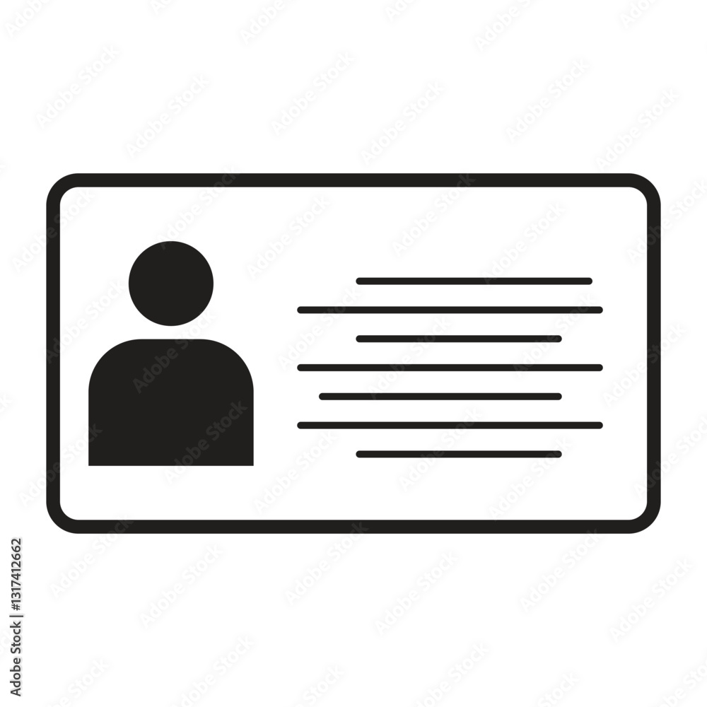 id card vector image design