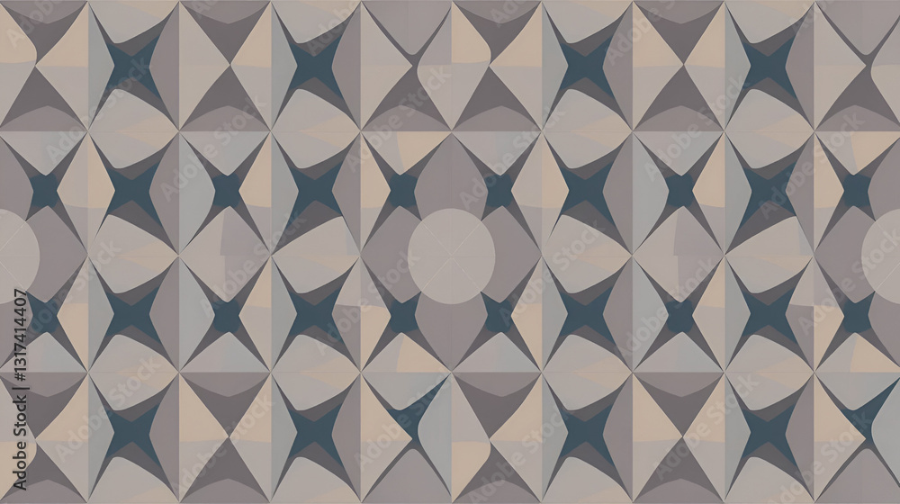 Obraz premium abstract geometric vector seamless pattern backround with funny