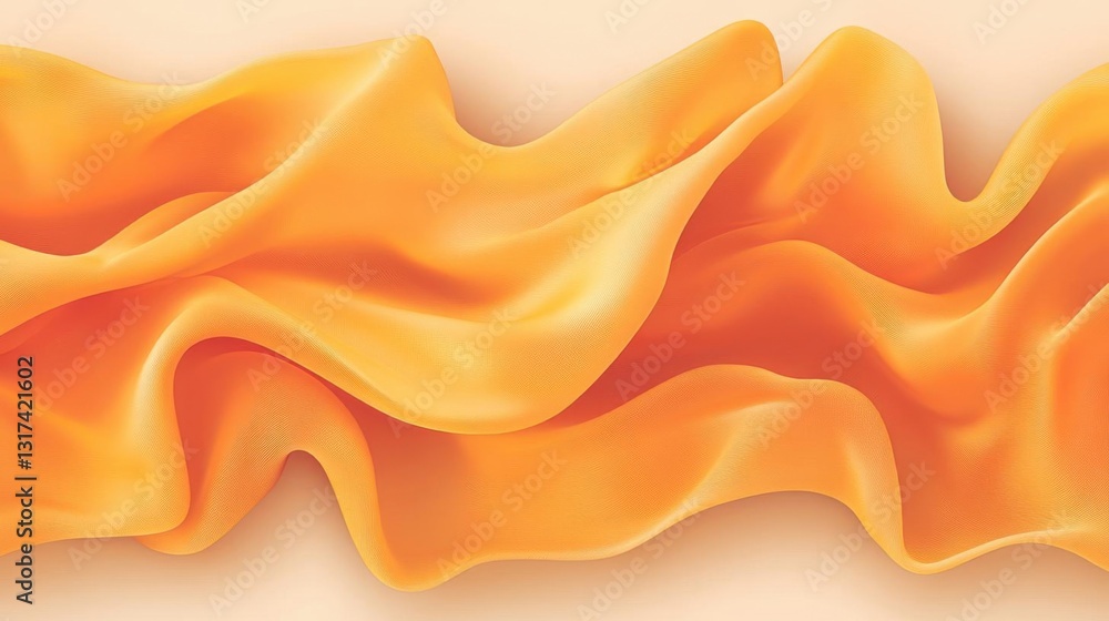 Obraz premium Amber Waves: Abstract Fabric Drape