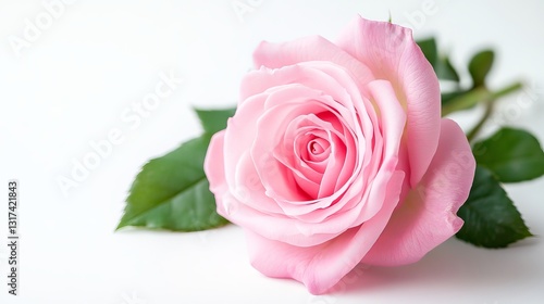 Pink rose isolated