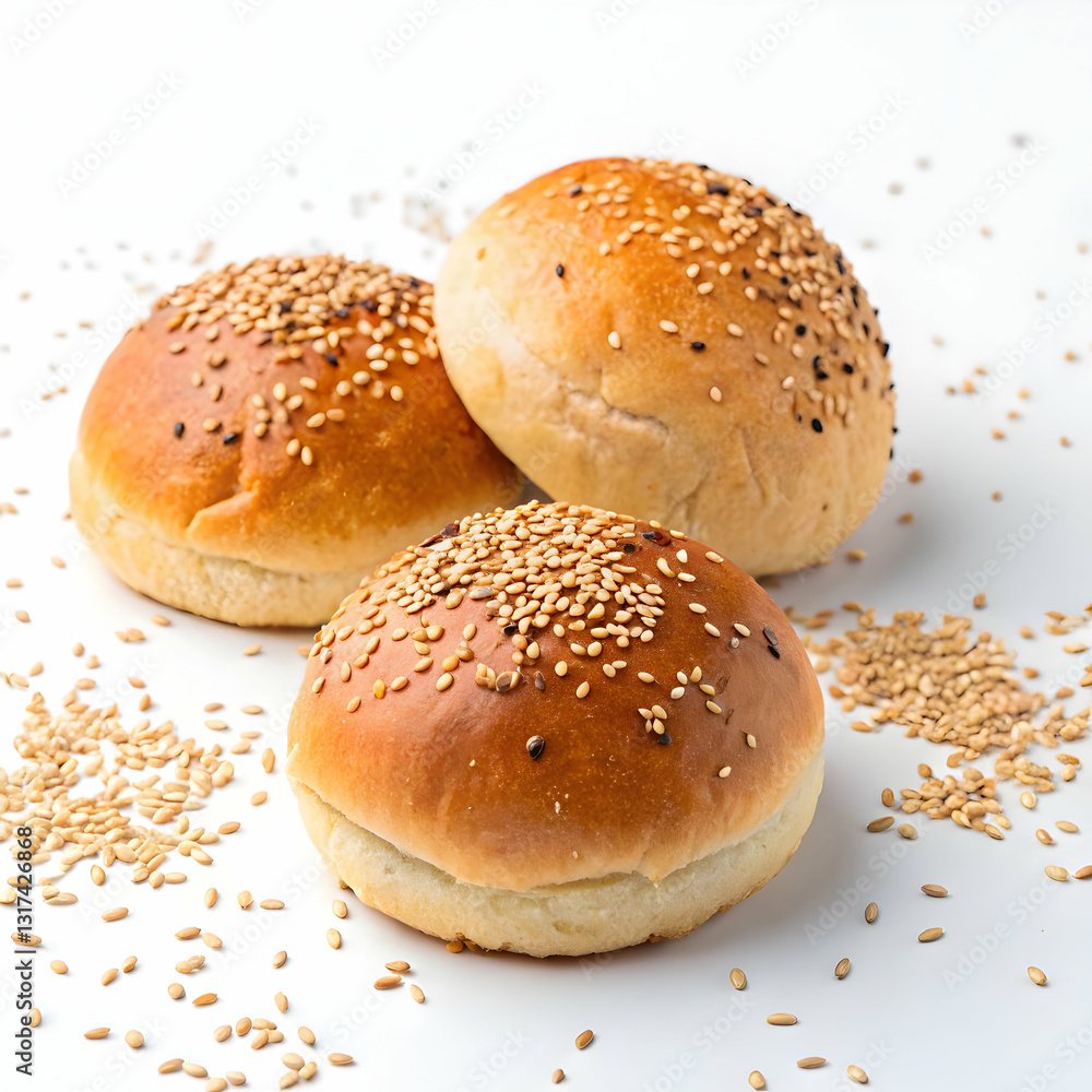 Hamburger bun isolated Hamburger bun isolated