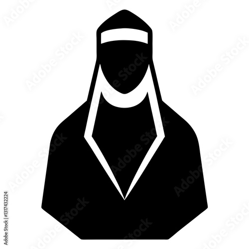 An icon representing Islamic scholars on white background