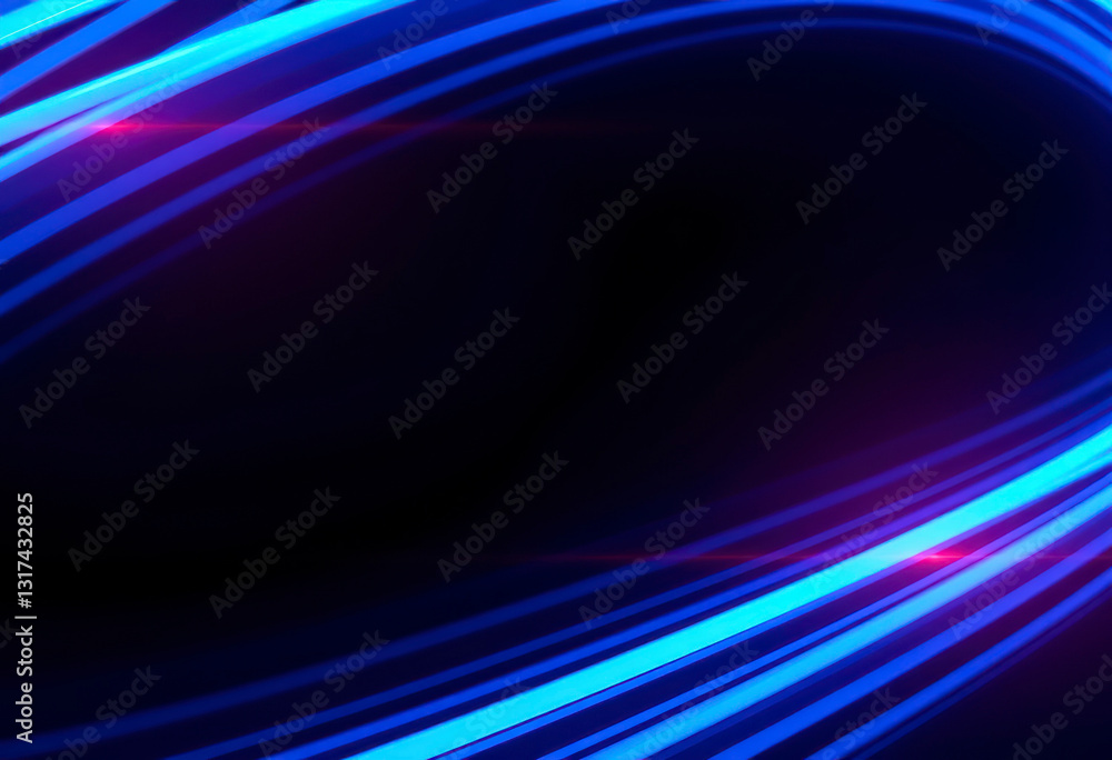 Rapidly moving blue light and stripes generate a sense of motion, creating a vibrant atmosphere against a dark background. Rapidly moving blue light and stripes generate a sense of motion, creating a vibrant atmosphere against a dark background.