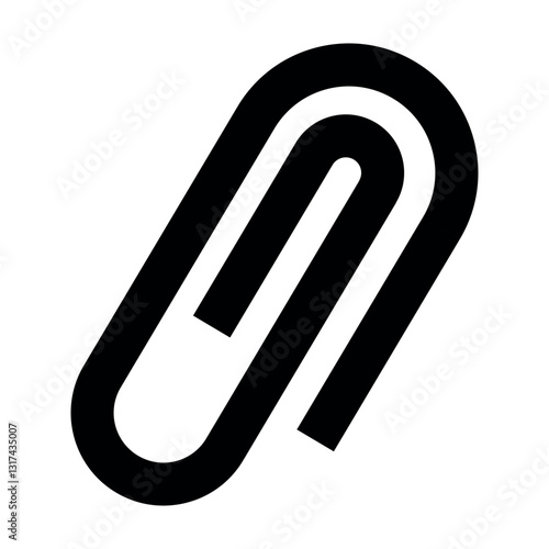 link icon, attached link file, internet web page URL, attachment , document, office paper clip icon symbol. paperclip vector