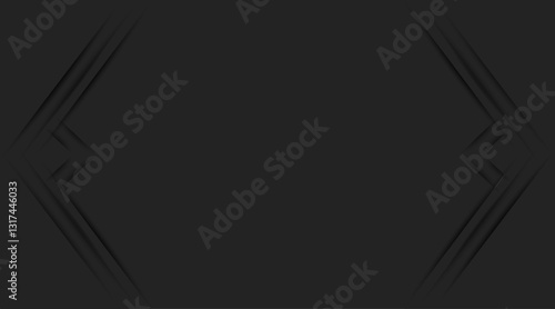 Presentation background design | Futuristic background with shadow line, gradient multi-color | Abstract background for banner, power point, flyer, texture, card, corporate with night black color