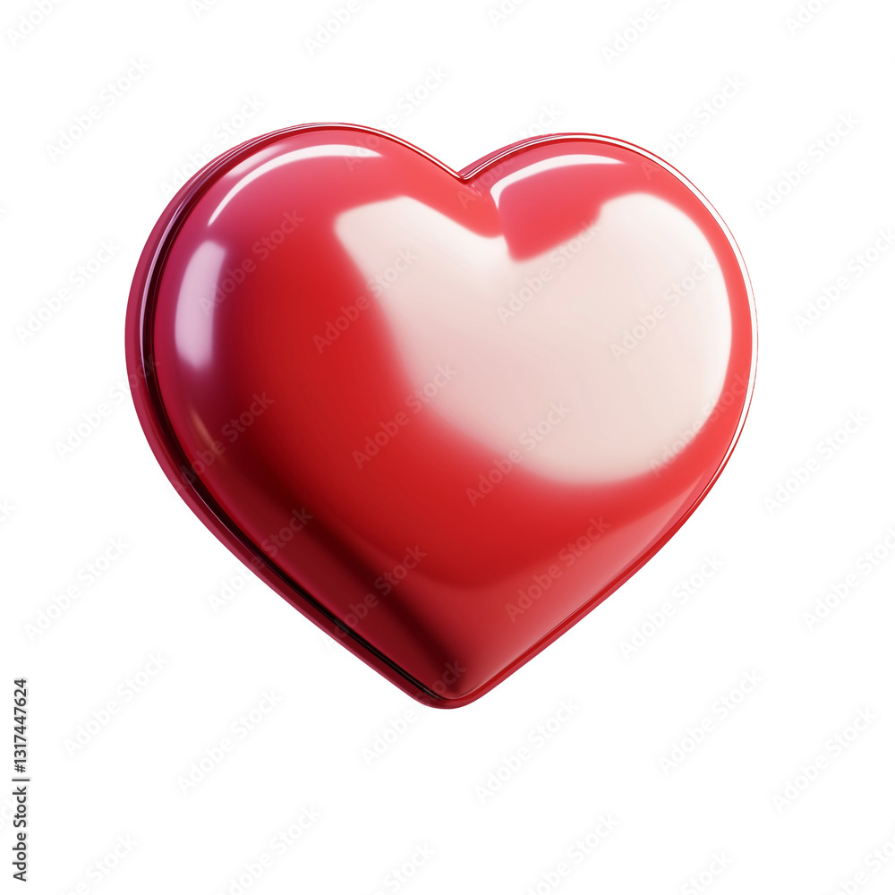 Fototapeta premium An icon of a red heart