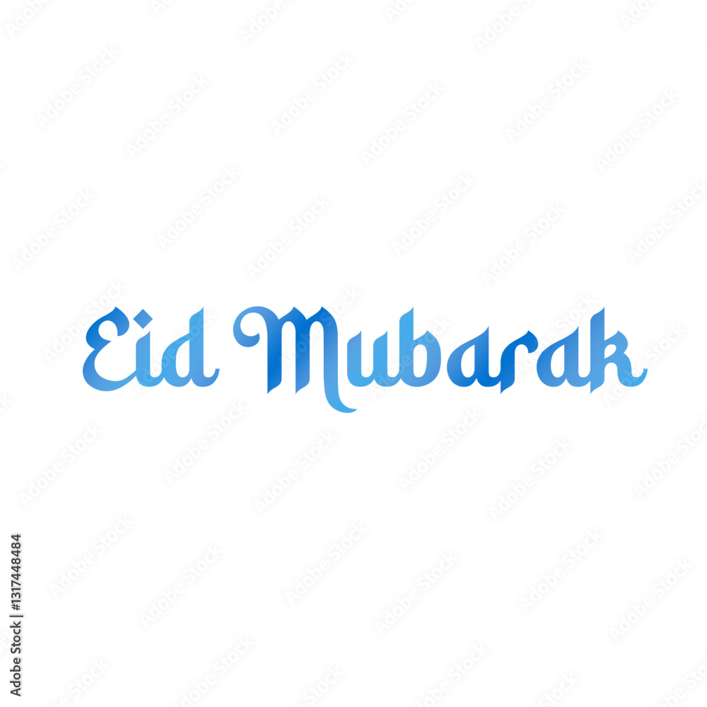 Eid Mubarak writing concept isolated on white background Eid Mubarak writing concept isolated on white background