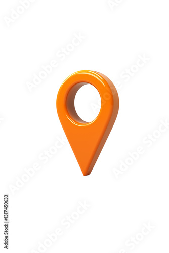 Free Download A location pin orange - GFXLoad