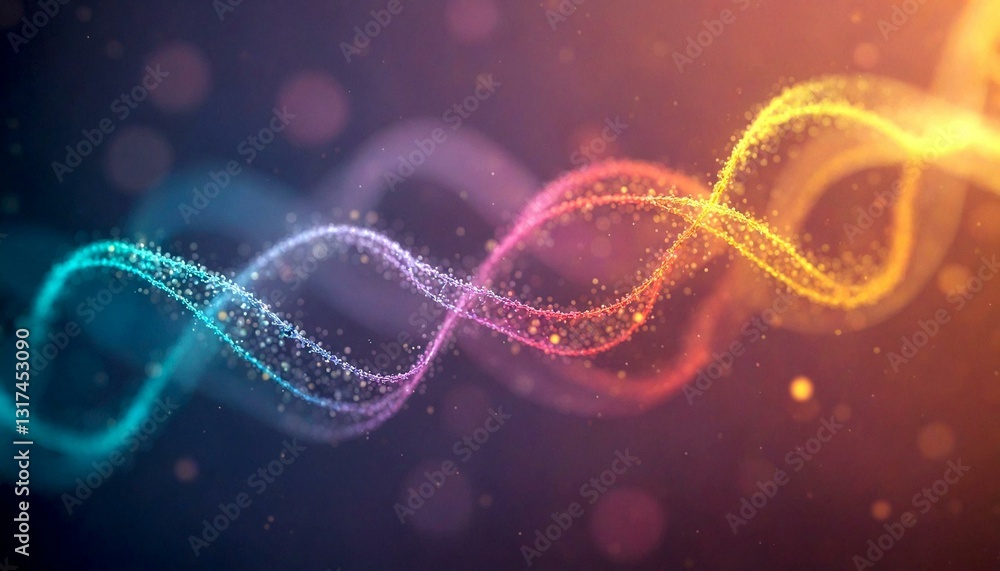 Vibrant Intertwining Light Trails Display Vibrant Intertwining Light Trails Display