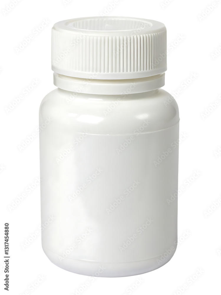 white plastic pill container white plastic pill container