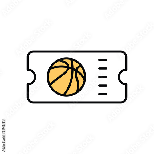 ticket Vector icon