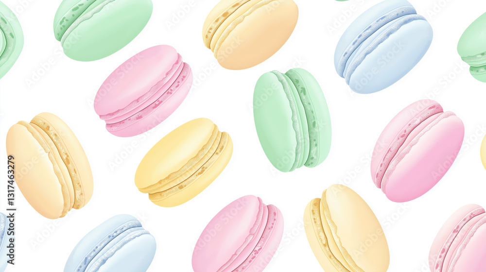 colorful macaroons seamless pattern colorful macaroons seamless pattern