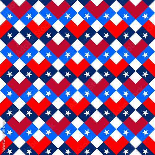 chevron arrow pattern of texas flag. geometric background. vector illustration