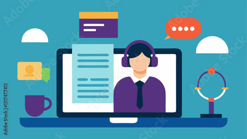 Legal Documents on Screen A visual of a laptop screen displaying a digital legal document with a lawyers hand pointing at the screen while talking via a headset.