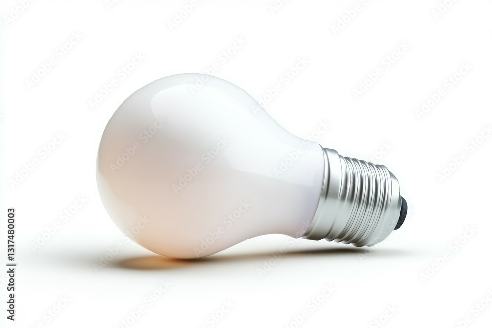 Modern led light bulb on white background. Neural network AI generated Modern led light bulb on white background. Neural network AI generated