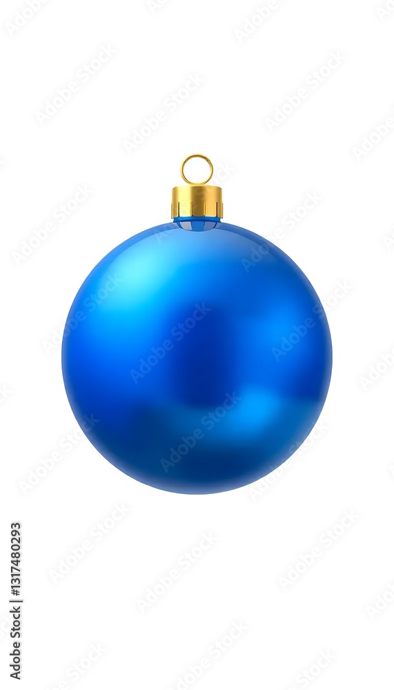 blue christmas ball 3d render icon isolated on White Background cutout blue christmas ball 3d render icon isolated on White Background cutout