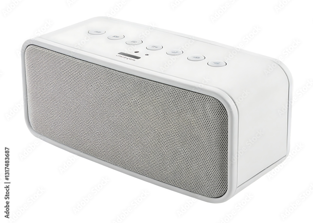 White rectangular speaker device White rectangular speaker device