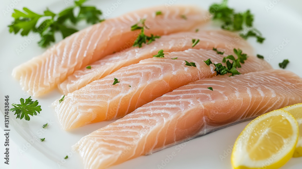 Raw fish meat steaks vector illustration. Raw fish meat steaks vector illustration.