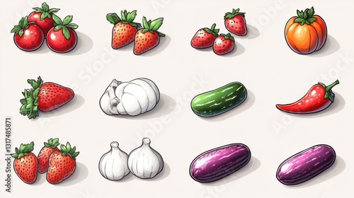 Fresh Produce: Vibrant Fruits & Vegetables