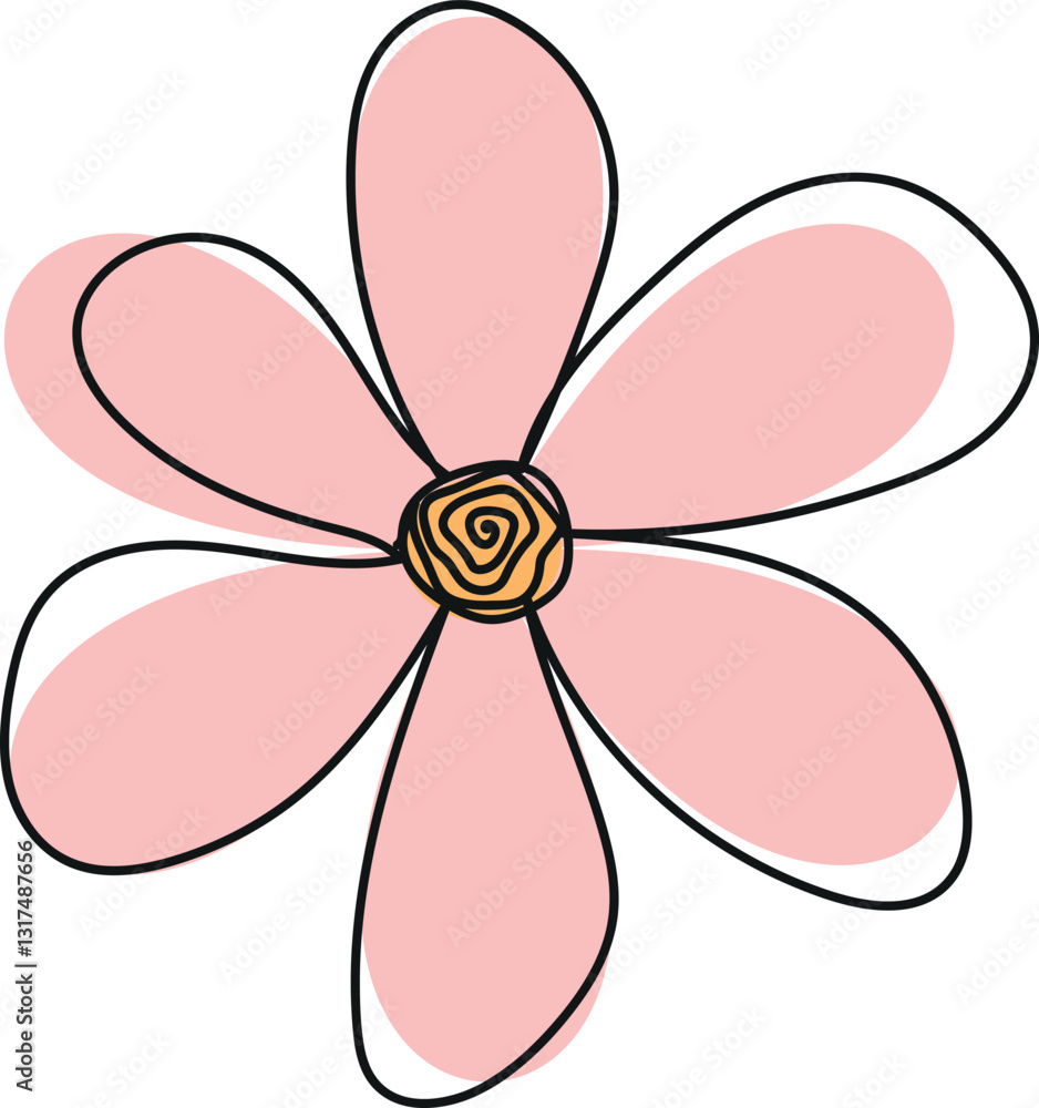 pink flower isolated on white pink flower isolated on white