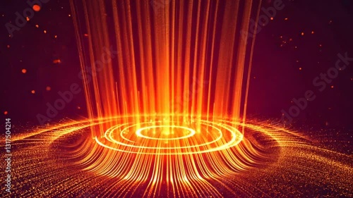 Vibrant Abstract Light Patterns in Dynamic Circular Motion