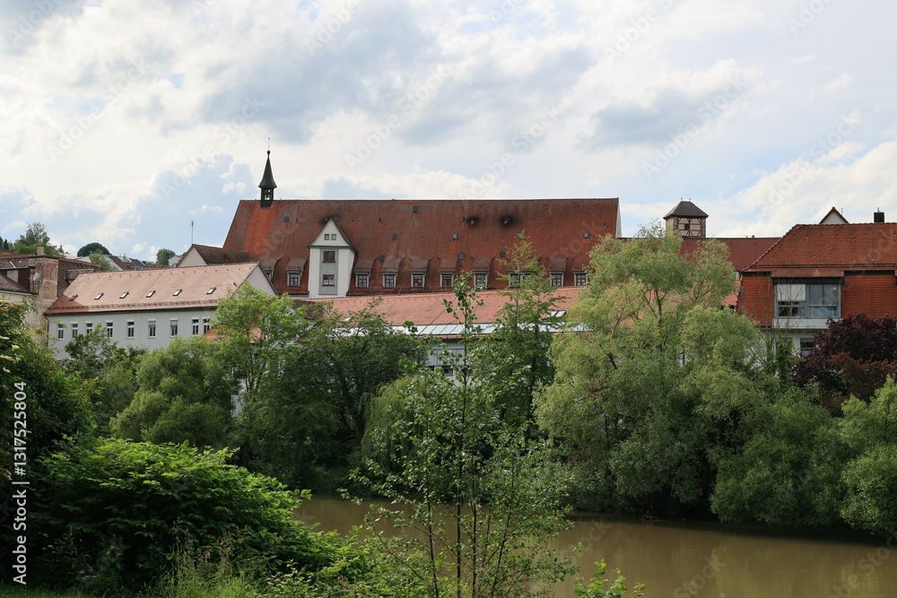 Fototapeta premium Blick in die Altstadt von Rottenburg am Neckar in Baden-Württemberg 