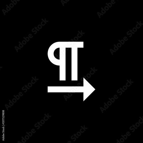 Devanagari Letter Pa with Right Arrow Icon
