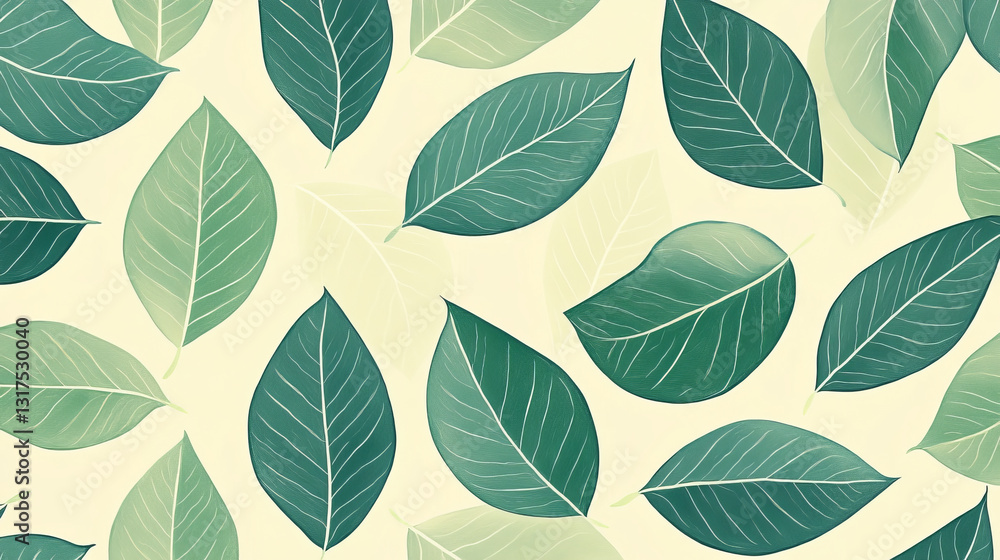 Seamless pattern with leaves vector illustration. Seamless pattern with leaves vector illustration.