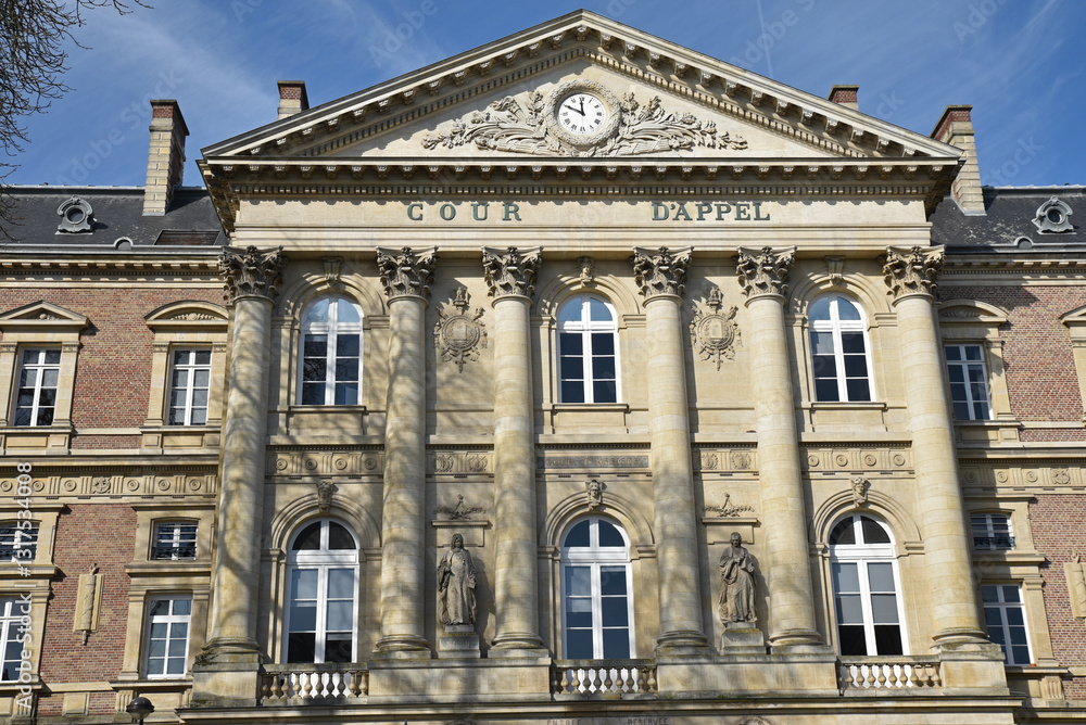 Palais de justice à Amiens. France Palais de justice à Amiens. France