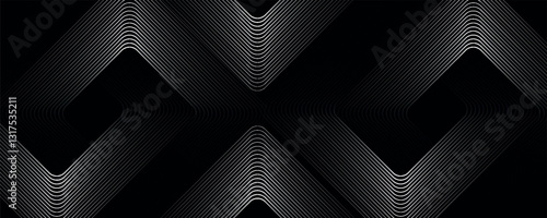 Abstract black and white of lines background. eps 10