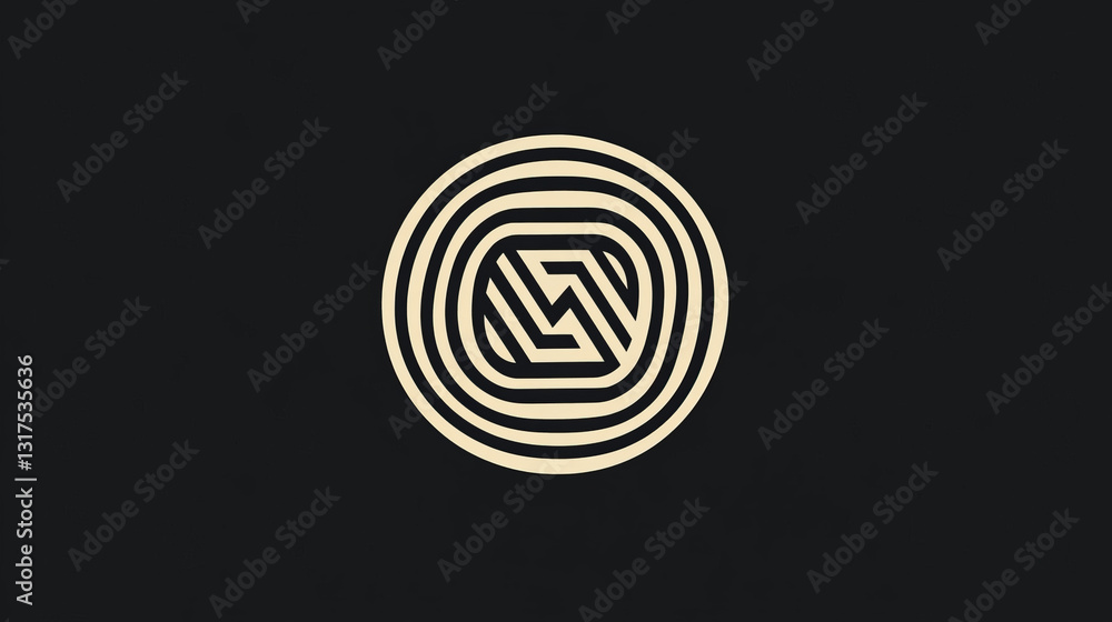 Abstract triangular polygonal shape kaleidoscope geometry company brand logo badge template circle decorative vector icon. Abstract triangular polygonal shape kaleidoscope geometry company brand logo badge template circle decorative vector icon.