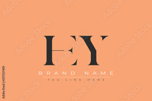 HEY abstract letter logo design. This logo is designed by three abstract letters.