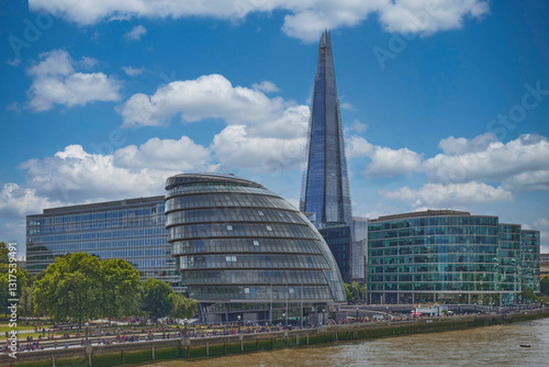 The London City Hall Building in England. The building is considered a green building because photovoltaic solar panels were installed on the City Hall's roof