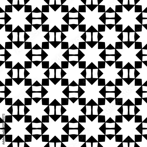  Abstract texture for fabric print, card, table cloth, furniture, banner, cover, invitation, decoration, wrapping.Seamless repeating pattern. Black and white color.Carpet pattern texture.