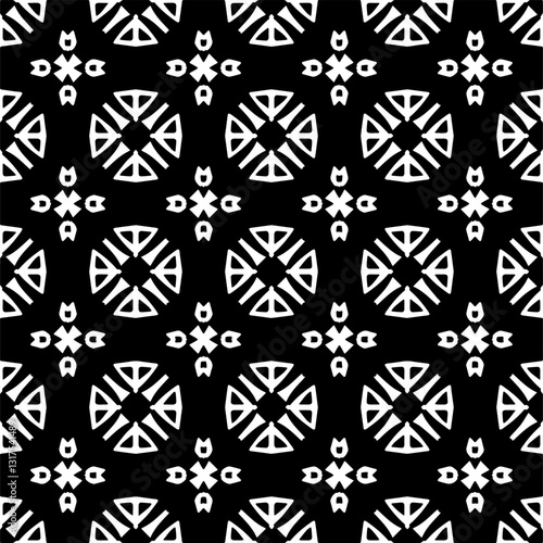  Abstract texture for fabric print, card, table cloth, furniture, banner, cover, invitation, decoration, wrapping.Seamless repeating pattern. Black and white color.Carpet pattern texture.