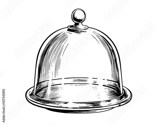 Classic bell jar design showcasing elegance and functionality for culinary presentations and decorative displays