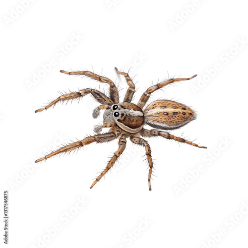 spider isolated on white background