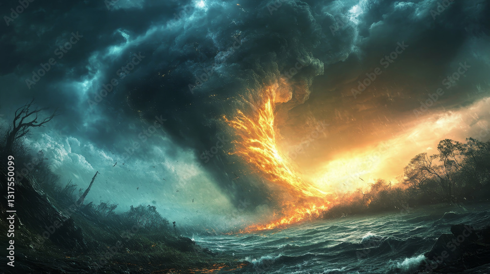 Natural disaster, catastrophe set of vector illustrations with tornado, blizzard, fire, tsunami. Hurricane, environmental crisis in nature, earthquake, volcano icons collection. Landslide with houses. Natural disaster, catastrophe set of vector illustrations with tornado, blizzard, fire, tsunami. Hurricane, environmental crisis in nature, earthquake, volcano icons collection. Landslide with houses.