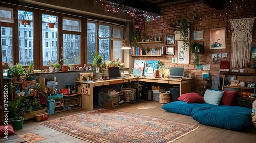 Eclectic Artist Studio Apartment Interior Design