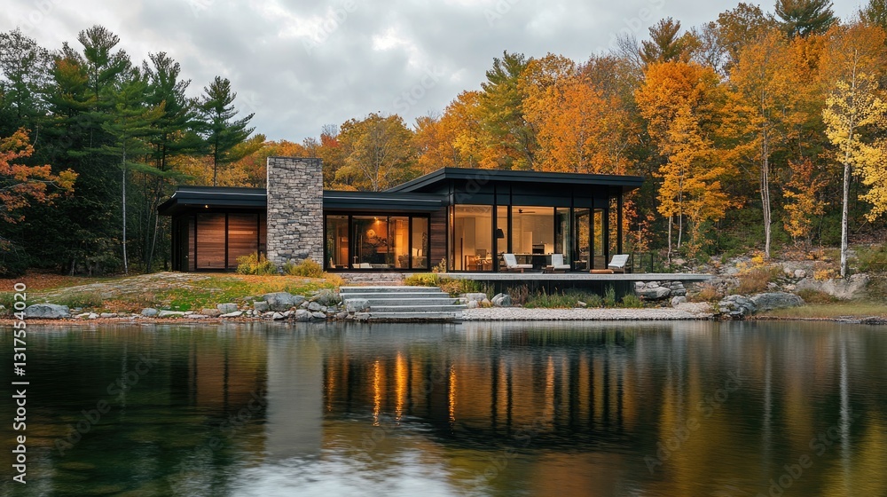 A minimalist lakeside retreat with sleek architecture and natural stone accents, serene atmosphere --ar 16:9 --v 6.1 Job ID: 8e947a1f-ba25-4d74-8962-47c4ad9b04c1 A minimalist lakeside retreat with sleek architecture and natural stone accents, serene atmosphere --ar 16:9 --v 6.1 Job ID: 8e947a1f-ba25-4d74-8962-47c4ad9b04c1